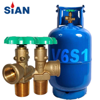 Nhà sản xuất Sian LPG Gas Xi lanh propane tank Valve V6S1 17bar cho Philippines