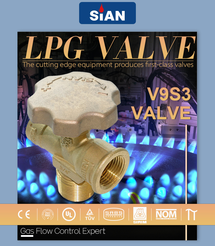 V9S3 Pol LPG Gas Valve Valve Chứng nhận SABS (12)