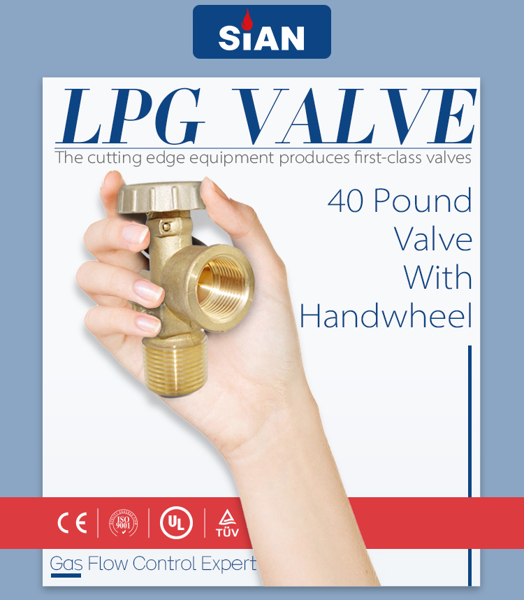 Van xi lanh LPG 40 pound U40 Columbia LPG Valve